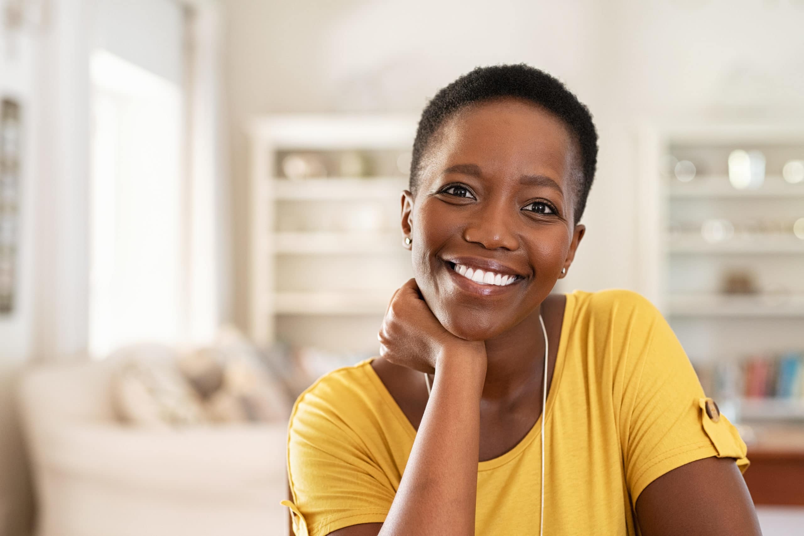 Cheerful Mature Black Woman